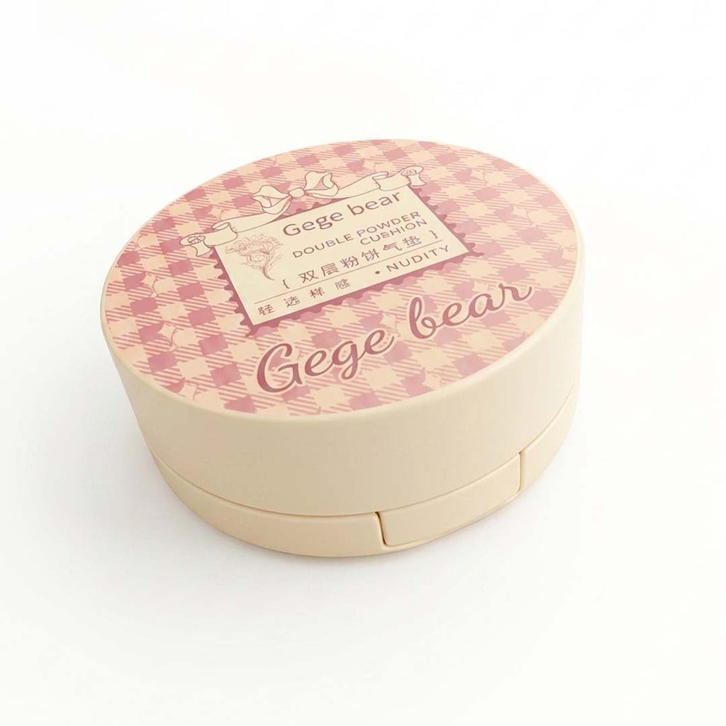 GEGE BEAR Double Powder Cushion — BB Cream & Powder 2-in-1