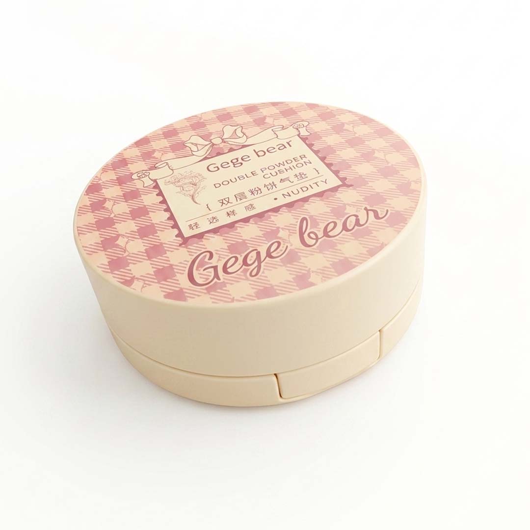 GEGE BEAR Double Powder Cushion — BB Cream & Powder 2-in-1