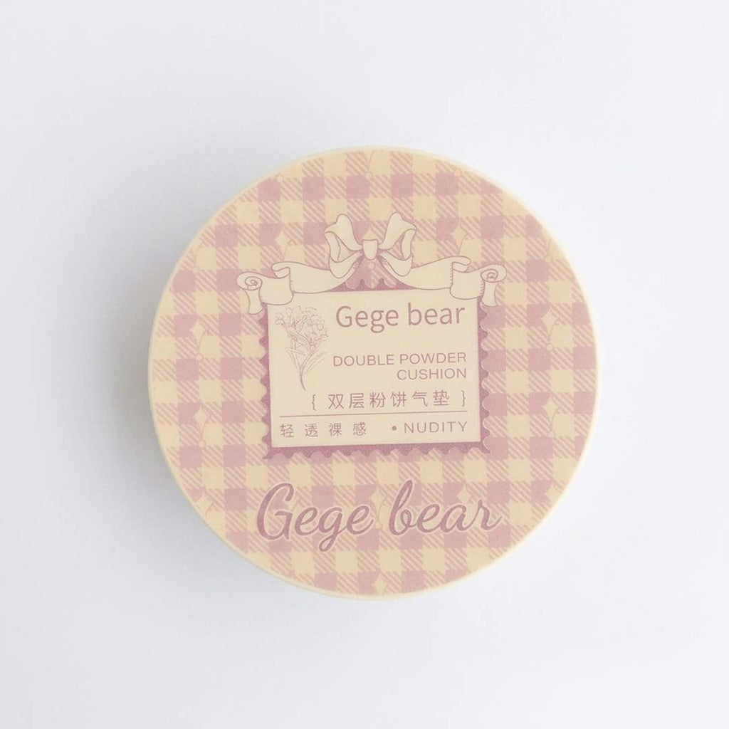 GEGE BEAR Double Powder Cushion — BB Cream & Powder 2-in-1