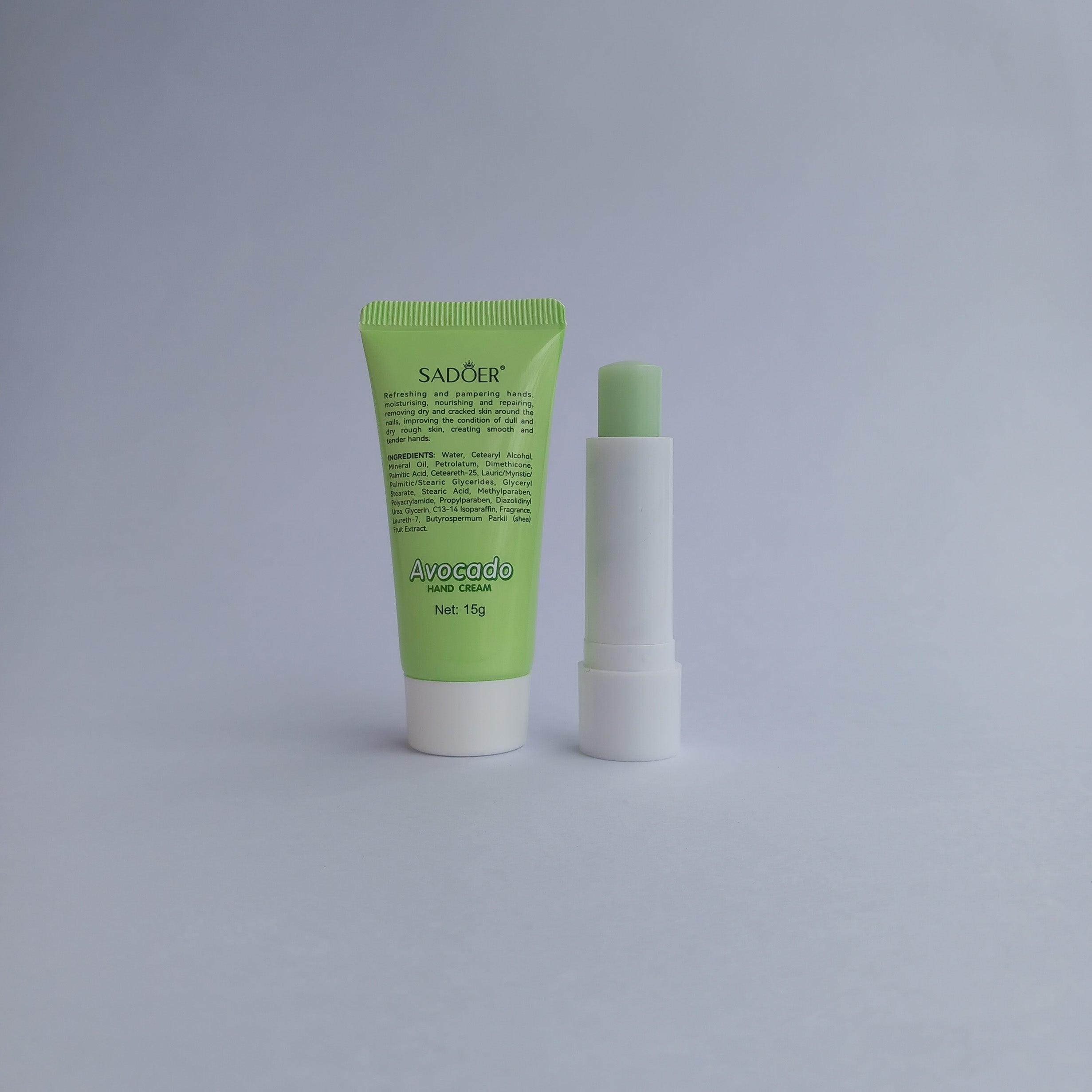SADOER Hand Cream & Lip Balm Set — Organic Care Combo