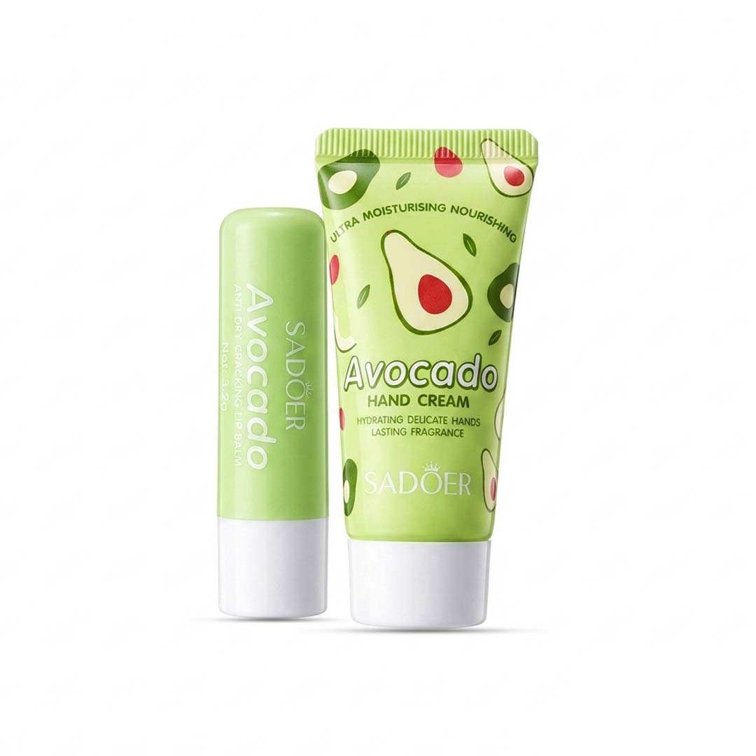 SADOER Hand Cream & Lip Balm Set — Organic Care Combo