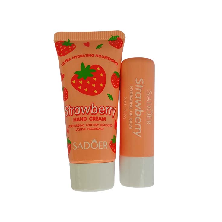 SADOER Hand Cream & Lip Balm Set — Organic Care Combo
